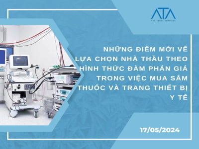 NHỮNG ĐIỂM MỚI VỀ LỰA CHỌN NHÀ THẦU THEO HÌNH THỨC ĐÀM PHÁN GIÁ TRONG VIỆC MUA SẮM THUỐC VÀ TRANG THIẾT BỊ Y TẾ 