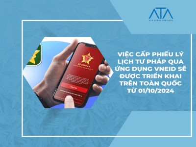 VIỆC CẤP PHIẾU LÝ LỊCH TƯ PHÁP QUA ỨNG DỤNG VNEID SẼ ĐƯỢC TRIỂN KHAI TRÊN TOÀN QUỐC TỪ 01/10/2024