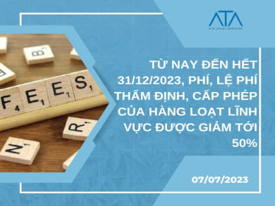 FROM NOW UNTIL THE END OF DECEMBER 31, 2023, APPRAISAL AND LICENSING FEES FOR MANY SECTORS SHALL BE REDUCED BY UP TO 50%