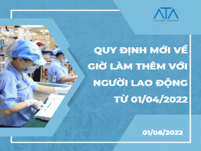 QUY ĐỊNH MỚI VỀ GIỜ LÀM THÊM ĐỐI VỚI NGƯỜI LAO ĐỘNG  KỂ TỪ NGÀY 01/04/2022 TRỞ ĐI