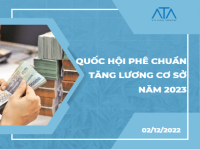 QUỐC HỘI PHÊ CHUẨN TĂNG LƯƠNG CƠ SỞ NĂM 2023