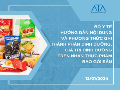 BỘ Y TẾ HƯỚNG DẪN NỘI DUNG VÀ PHƯƠNG THỨC GHI THÀNH PHẦN DINH DƯỠNG, GIÁ TRỊ DINH DƯỠNG TRÊN NHÃN THỰC PHẨM BAO GÓI SẴN