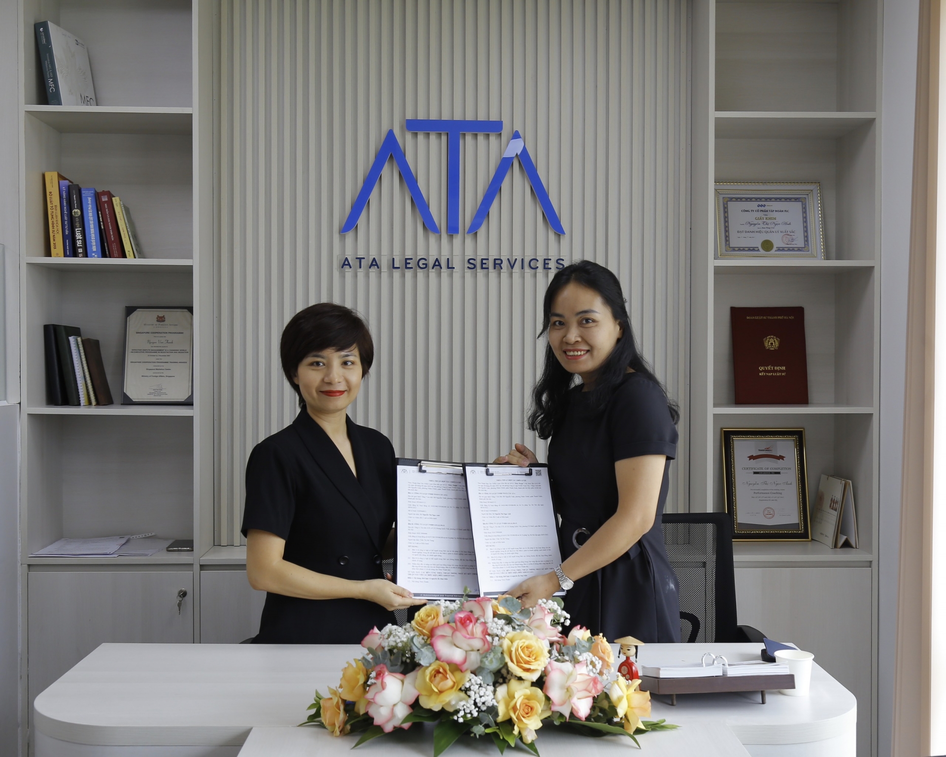 Giám đốc/ Luật sư Điều hành Công ty Luật ATA và Luật sư Điều hành Công ty Luật LEGALMAX ký kết Thỏa thuận hợp tác chiến lược